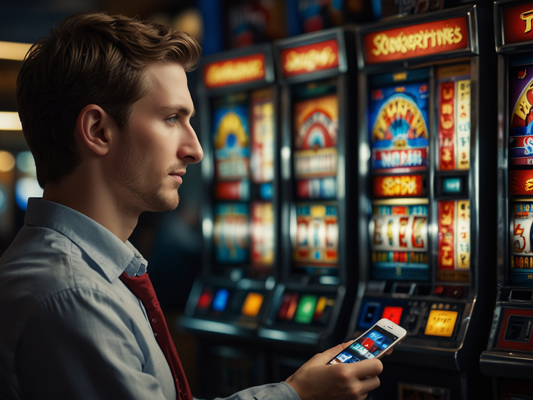 Spielen auf dem Smartphone bei Slotsplace