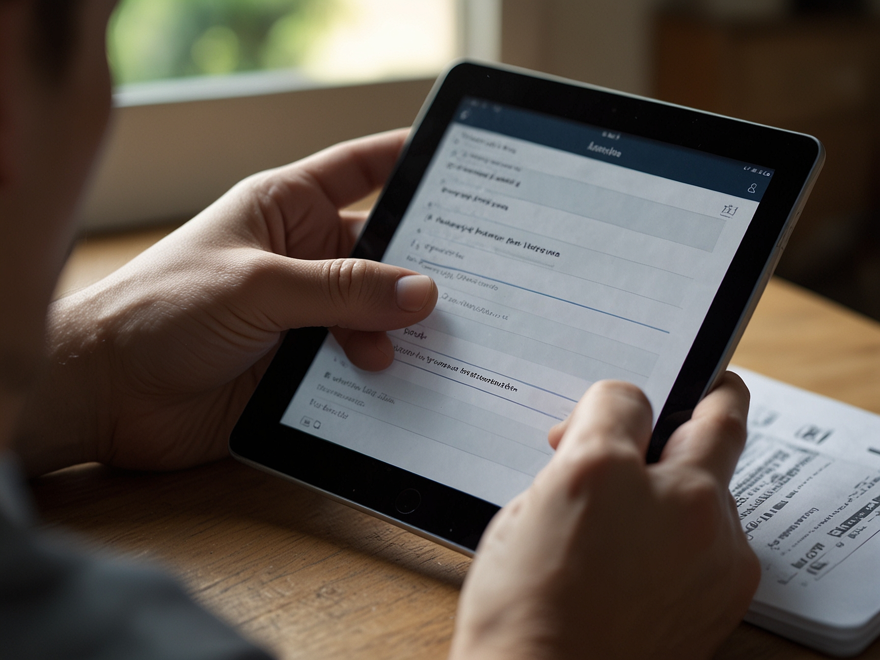 Registrierungsformular auf Mobilgerät